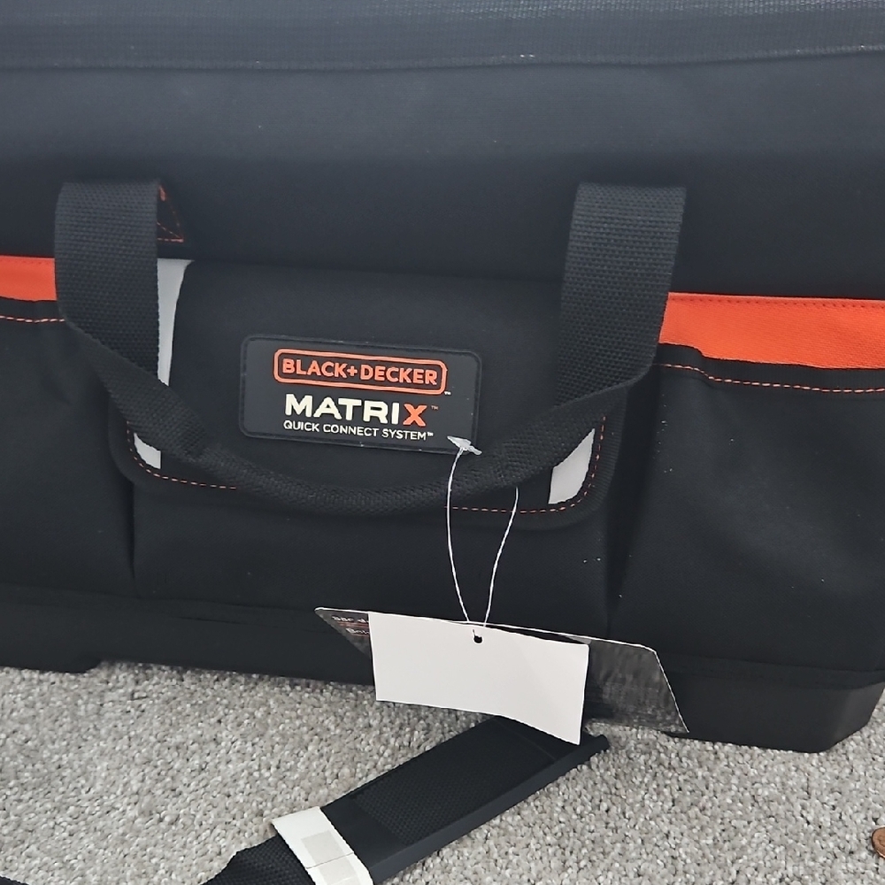 Black & Decker Matrix Duffel Bag in Black and Orange